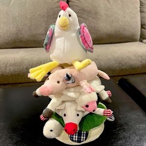 Pottery Barn Kids stacking farm animal toy